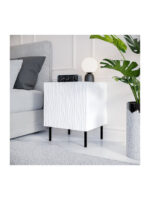 Jungle Bedside Tables Wooden White 2 Pieces 53.5x40.5x44cm
