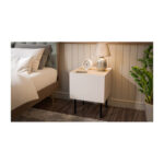 Bedside Tables Fellini Wooden White 2 Pieces 40x41x60cm