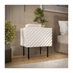 Bedside Tables Lucca Wooden White 2 Pieces 47x40x52cm