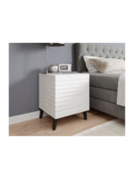Nova Szf Wooden White Bedside Table 44x40x52cm