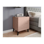 Nova Szf Wooden Pink Bedside Table 44x40x52cm