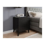 Cama Nova Wooden Black Bedside Table 44x40x52cm