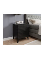 Cama Nova Wooden Black Bedside Table 44x40x52cm
