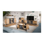 Sideboard Wooden Beige 90x38x90cm