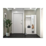 Entry Furniture with Mirror / Hanger & Shoe Rack 100x35x180cm