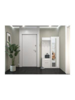 Entry Furniture with Mirror / Hanger & Shoe Rack 100x35x180cm