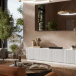 TV Stand Liverti White M42xD48xH200cm