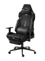 Huzaro Force 8.1 Fabric Gaming Chair with Adjustable Arms and Footstool Black