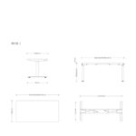 Electric Desk Wooden Black 140x70cm