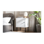 Bedside Tables Bis Wooden White 2 Pieces 45x39x59cm