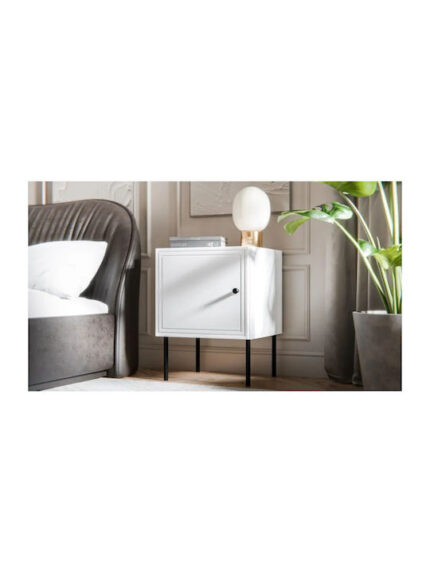 Bedside Tables Bis Wooden White 2 Pieces 45x39x59cm