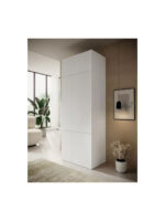 Bedside Table Pafos Wooden White 90x55.5x45cm
