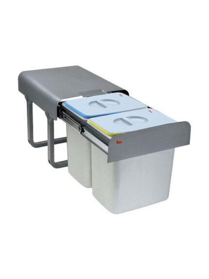 Teka Waste Bin from Stainless Steel for Cabinet Grey 30lt
