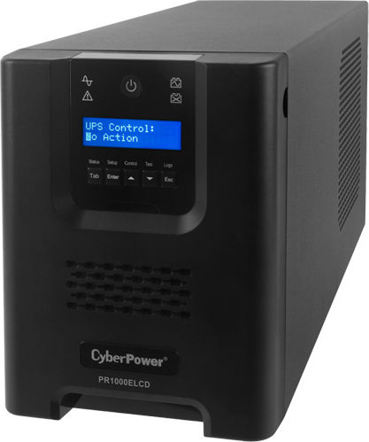 xlarge_15606934-7193.jpg CyberPower PR1000ELCD UPS Line-Interactive 1000VA 900W with 8 IEC Power Plugs - Image 1
