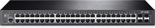 xlarge_20160202104635_tp_link_jetstream_t2600g_52ts.jpeg TP-LINK TL-SG3452 Managed L2 Switch with 48 Ethernet Ports and 4 SFP Ports - Image 1