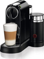 De'Longhi Citiz & Milk Pod Coffee Machine Nespresso Pressure 19bar with Milk Frother Black