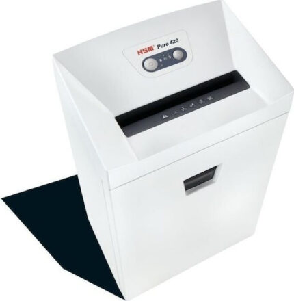 HSM Pure 420 4.5x30mm Strip Cut 15-Sheet CD and Paper Shredder