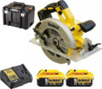 DEWALT DCS570P2 Δισκοπρίονο Brushless 18V 2x5Ah με Σύστημα Αναρρόφησης