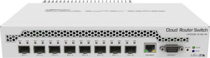MikroTik CRS309-1G-8S+IN Managed L2 PoE+ Switch with 1 Gigabit (1Gbps) Ethernet Port and 8 SFP Ports