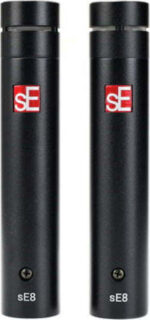 SE Electronics SE8 (Pair) Set Condenser (Small Diaphragm) Microphone XLR Shock Mounted for Vocals