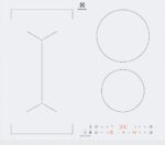 Electrolux Induction Cooktop Autonomous with Child Lock Function 59x52εκ. White
