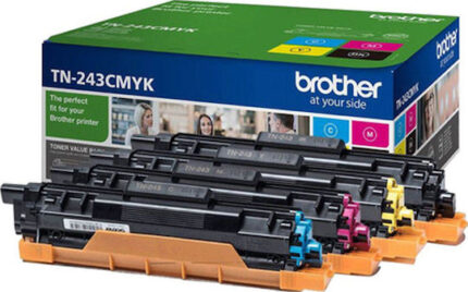Brother TN-243 Original Multipack Toner Laser Printer Black/Yellow/Cyan/Magenta 4pcs (TN-243CMYK)