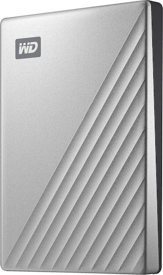 xlarge_20200618140944_western_digital_my_passport_ultra_4tb_silver.jpeg Western Digital My Passport Ultra USB-C 3.0 / 3.2 / 3.1 / 2.0 Εξωτερικός HDD 4TB 2.5" Ασημί - Image 1