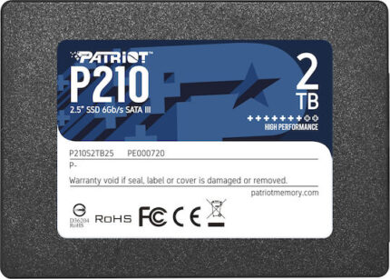 Patriot P210 SSD 2TB 2.5'' Type with SATA III Connection P210S2TB25