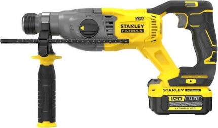 Stanley Pneumatic Impact Demolition Hammer Battery Brushless 18V 2x4Ah with Chuck SDS Plus