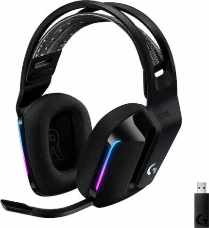 Logitech G733 Wireless Over Ear Gaming Headset with Connection USB