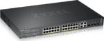 Zyxel GS2220-28HP Managed L2 PoE+ Switch with 24 Gigabit (1Gbps) Ethernet Ports and 4 SFP Ports