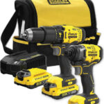 Stanley Set Impact Drill Driver & Impact Screwdriver 18V with 2 Batteries 2Ah and Case