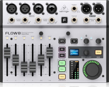 Behringer Flow 8 4 XLR Inputs & Bluetooth Case Bundle