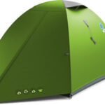 Husky Sawaj 2 Nylon Camping Igloo Tent Green with Double Cloth 3 Seasons for 2 People 230x215x120cm
