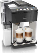 Siemens Eq.500 Αυτόματη Μηχανή Espresso 1500W Πίεσης 15bar για Cappuccino με Μύλο Άλεσης Ασημί TQ507R03