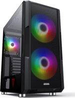 Modecom Amirani ARGB Gaming Midi Tower Computer Case with Side Window Black