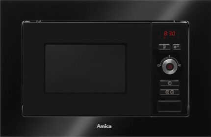 Amica AMMB20E1GB Built-in Microwave Oven with Grill 20lt Black