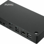 Lenovo ThinkPad Universal 90W USB-C Docking Station with HDMI/DisplayPort 4K PD Ethernet and Support for 3 Monitors Black