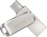 Sandisk Ultra Dual Drive Luxe 512GB USB 3.1 Stick with connection USB-C & USB-A Silver
