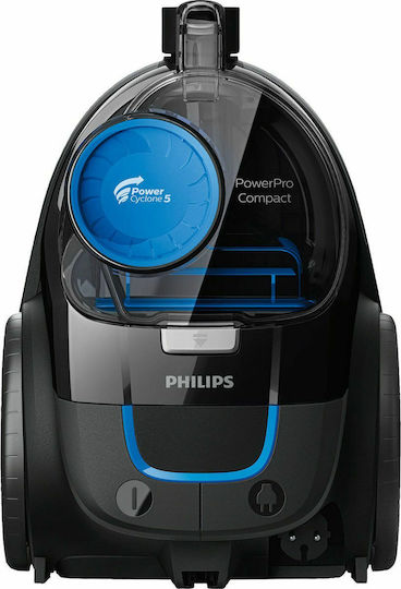 Philips Powerpro Compact Vacuum Cleaner 900W Bagless 1.5lt Black - Image 1