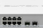 MikroTik CRS326-24G-2S+RM Managed L2 Switch with 24 Gigabit (1Gbps) Ethernet Ports and 2 SFP Ports