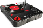 Numark PT01 Scratch Πικάπ με Belt Drive, Προενίσχυση και Ενσωματωμένα Ηχεία Μαύρο