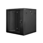 Lanberg Wall Mounted Rack Cabinet 12U 60x60x64cm Black WF01-6612-10B