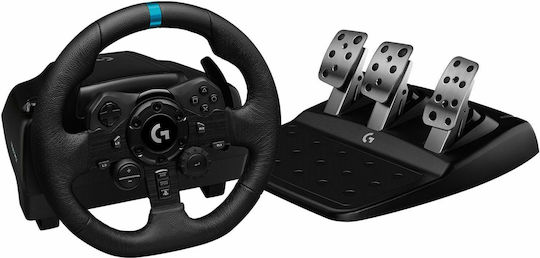 xlarge_20220228122523_logitech_g923_trueforce_timoniera_me_petalia_gia_ps4_pc_ps5_me_900_peristrofis.jpeg Logitech G923 Trueforce Τιμονιέρα με Πετάλια για PC / PS4 / PS5 με 900° Περιστροφής - Image 1