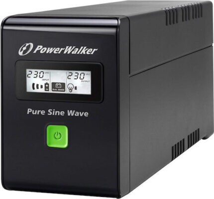 Powerwalker VI 800 SW FR UPS Line-Interactive 800VA 480W with 2 IEC Power Plugs