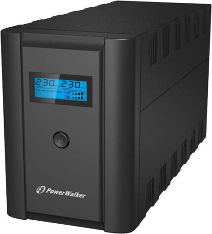 Powerwalker VI 1200 LCD/FR UPS Line-Interactive 1200VA 600W with 2 IEC Outlets