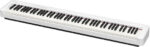 Casio Electric Stage Piano CDP-S110 Set with 88 Weighted Keys Built-in Speakers and Connection with Headphones and Computer White