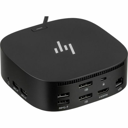 HP G5 USB-C Docking Station with HDMI/DisplayPort 4K PD Ethernet and Support for 2 Monitors Black - Image 1