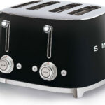 Smeg Toaster 4 Slots 2000W Black