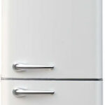 Ravanson Retro Fridge-Freezer 250lt H188.5xW54.5xD55cm White LKK-250RC